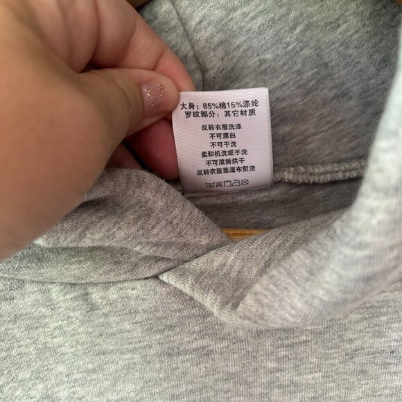 IDLT Perfect Hoodie Womens Medium Gray Double Layered Cozy Heavy Hooded - Picture 4 of 5